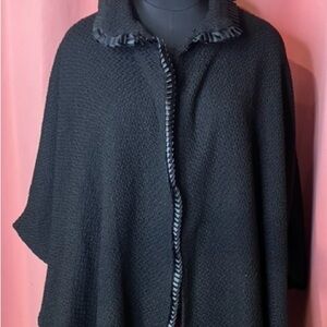 Elegant Black Vintage Cape